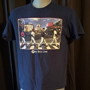 The Red Line Graphic Short Sleeve Tee - Navy